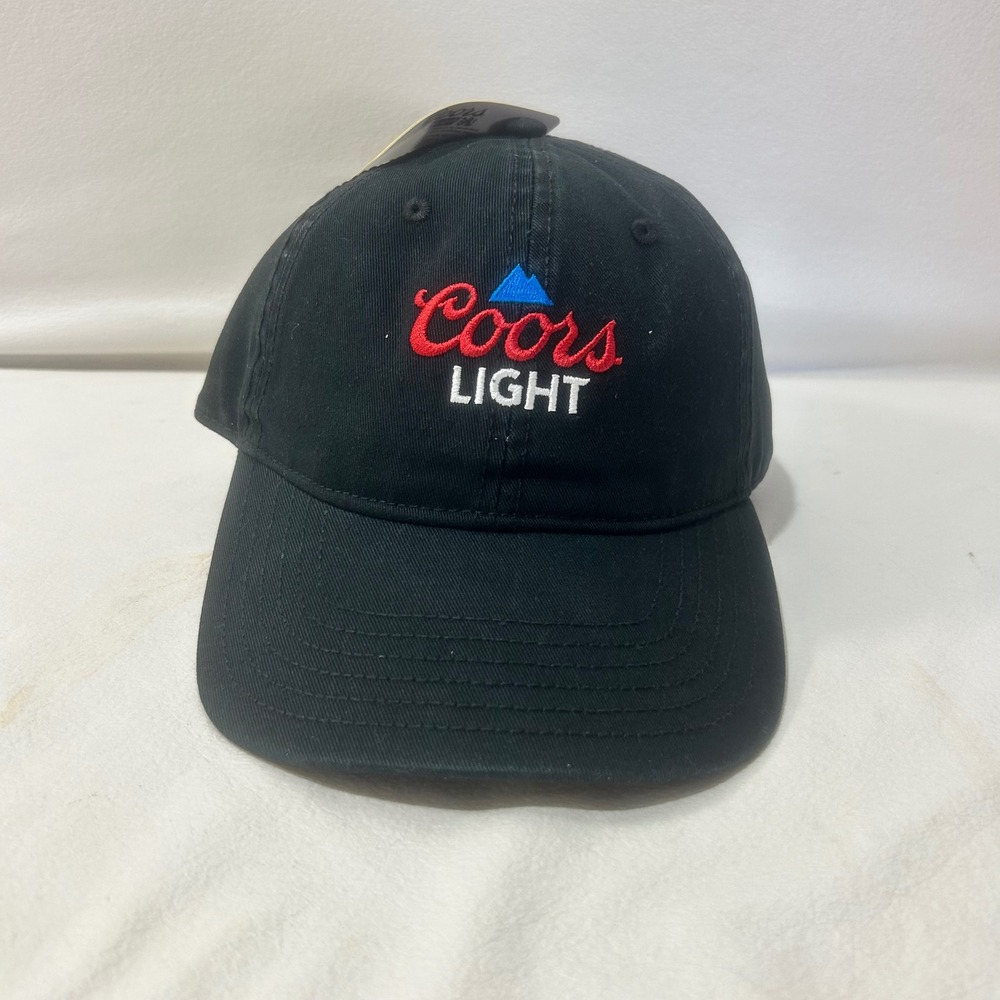 Coors Light Banquet Black Baseball Cap Adult One Size Fits Most Embroidered Logo
